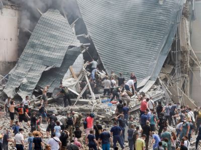 Последствия российского удара по больнице "Охматдет", 8.07.22. Фото: t.me/mediazzzona